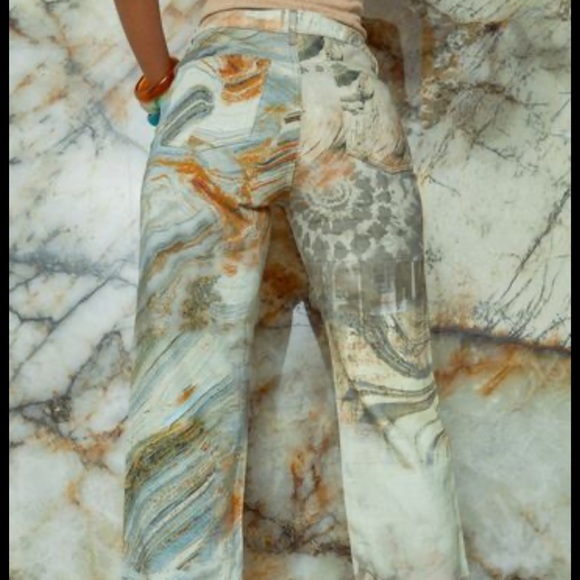 Jaded London mixed marble print boyfriend jeans - Picture 3 of 4
